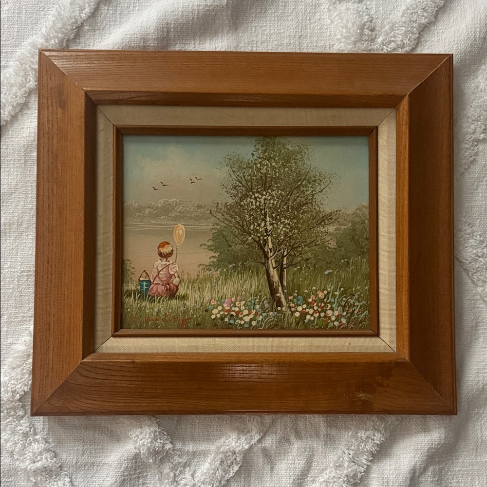 Art. Vintage oil Painting..